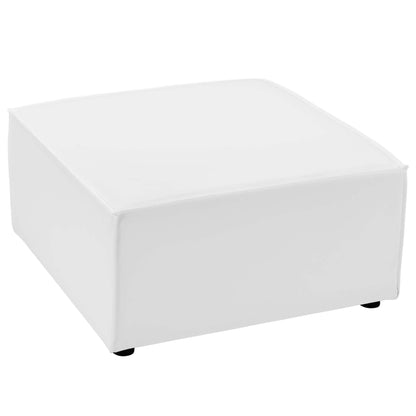 Modway - Saybrook Outdoor Patio Upholstered Sectional Sofa Ottoman by Modway  Outdoor Furniture Sofa Sectionals White - EEI-4211-WHI