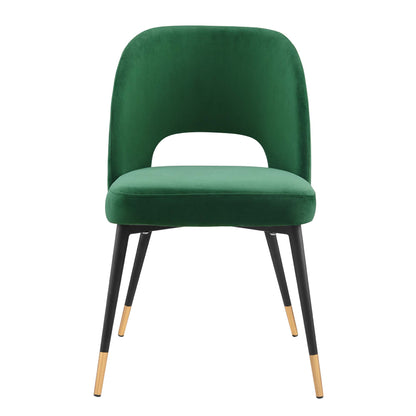 Modway - Rouse Performance Velvet Dining Side Chair by Modway  Bar and Dining Dining Chairs Green - EEI-4212-EME