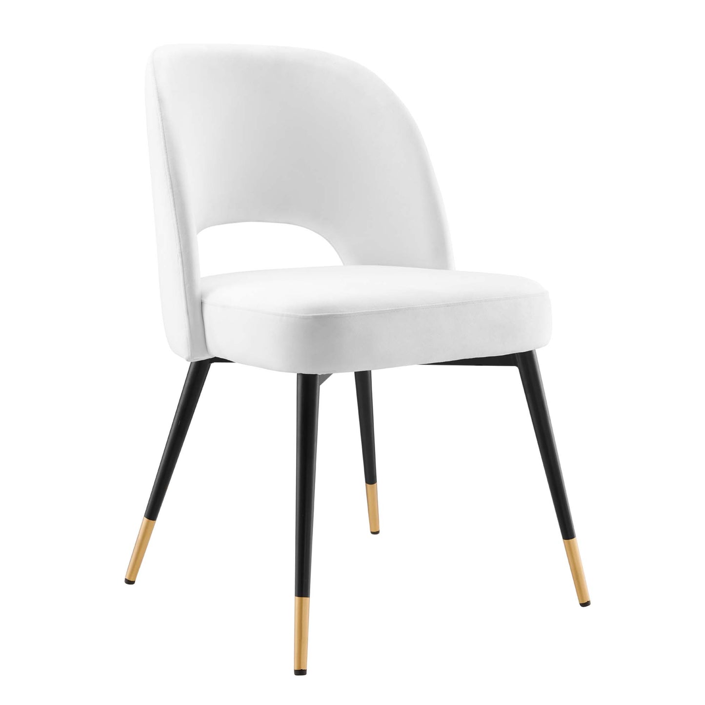 Modway Outlet Rouse Performance Velvet Dining Side Chair by Modway  Bar and Dining Furniture White - EEI-4212-WHI