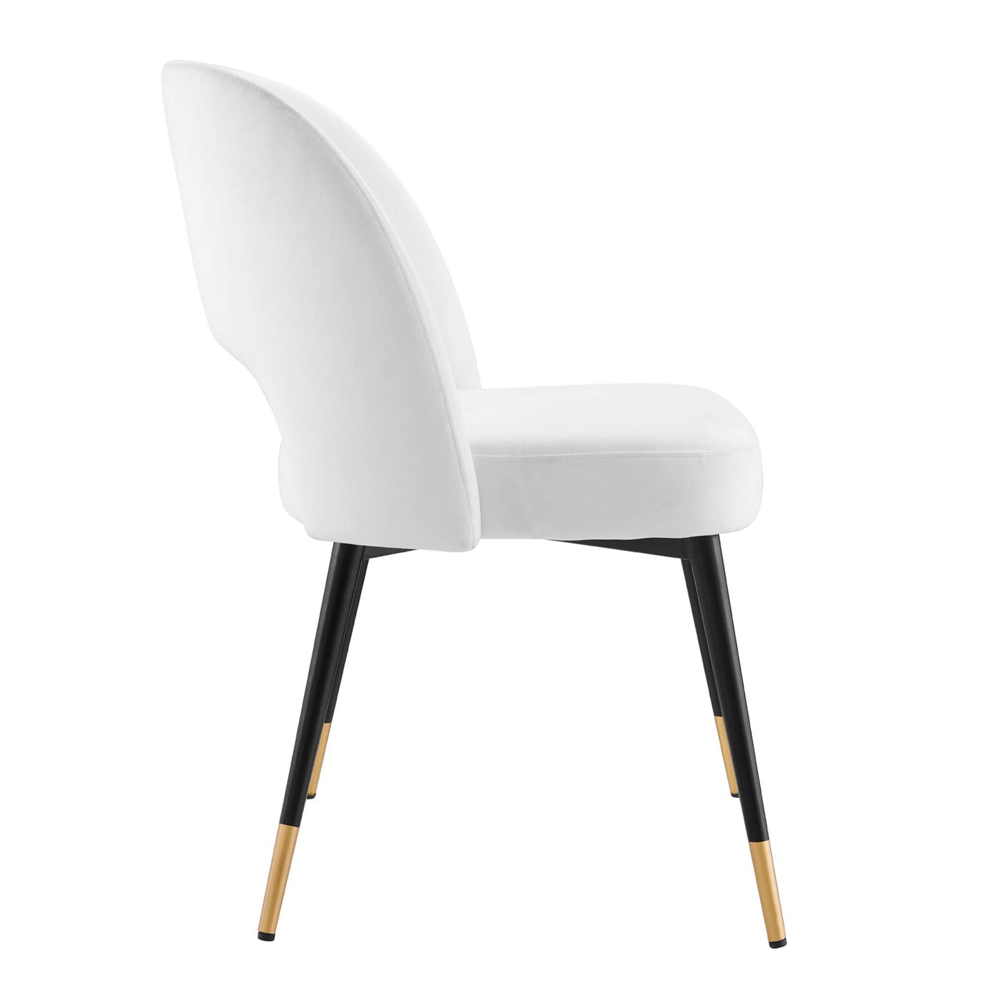 Modway Outlet Rouse Performance Velvet Dining Side Chair by Modway  Bar and Dining Furniture White - EEI-4212-WHI