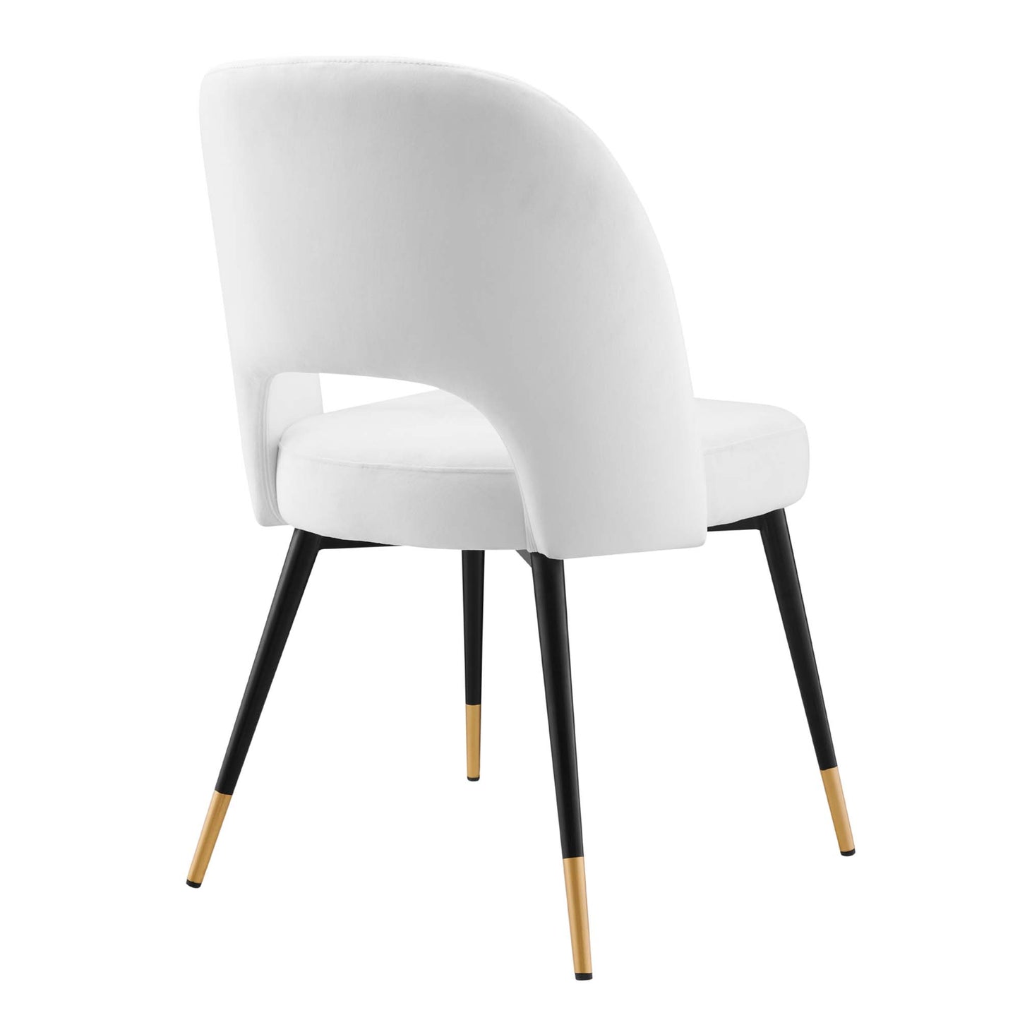 Modway Outlet Rouse Performance Velvet Dining Side Chair by Modway  Bar and Dining Furniture White - EEI-4212-WHI