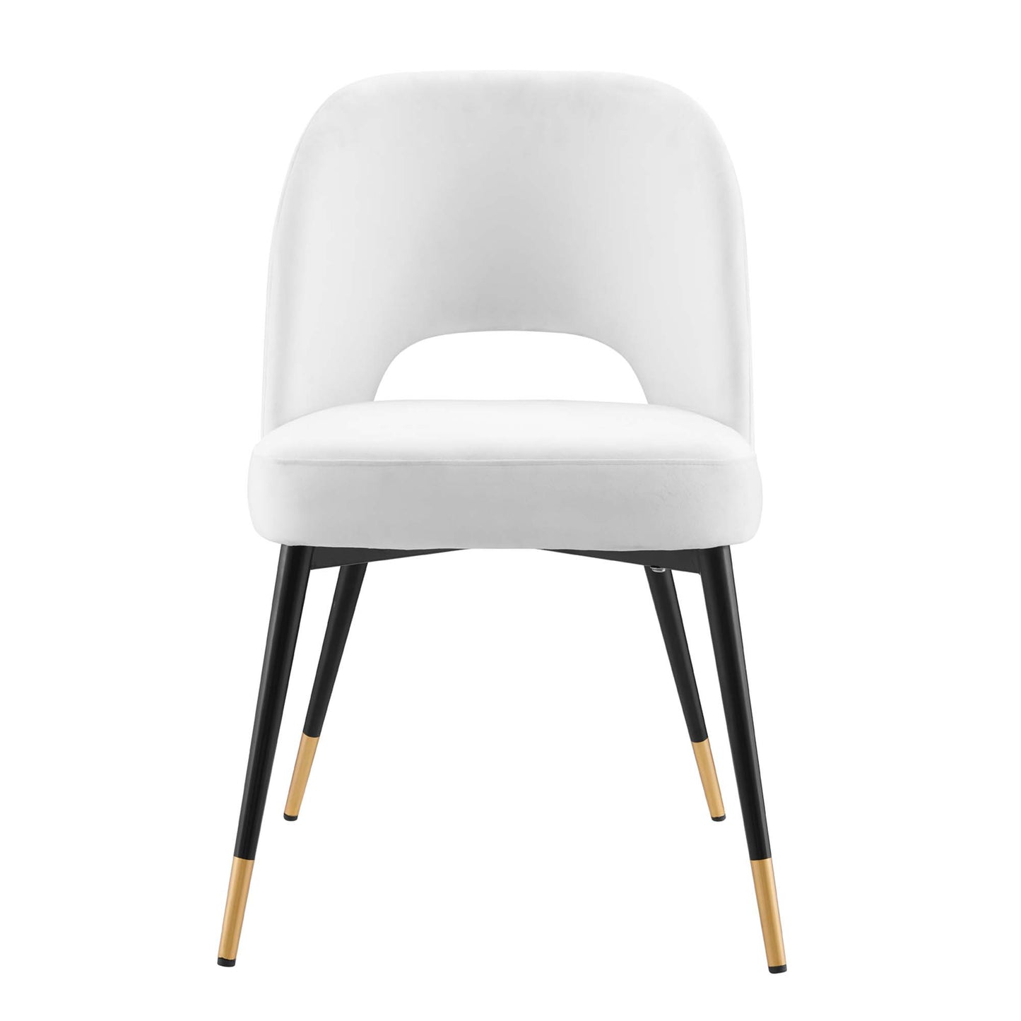 Modway Outlet Rouse Performance Velvet Dining Side Chair by Modway  Bar and Dining Furniture White - EEI-4212-WHI