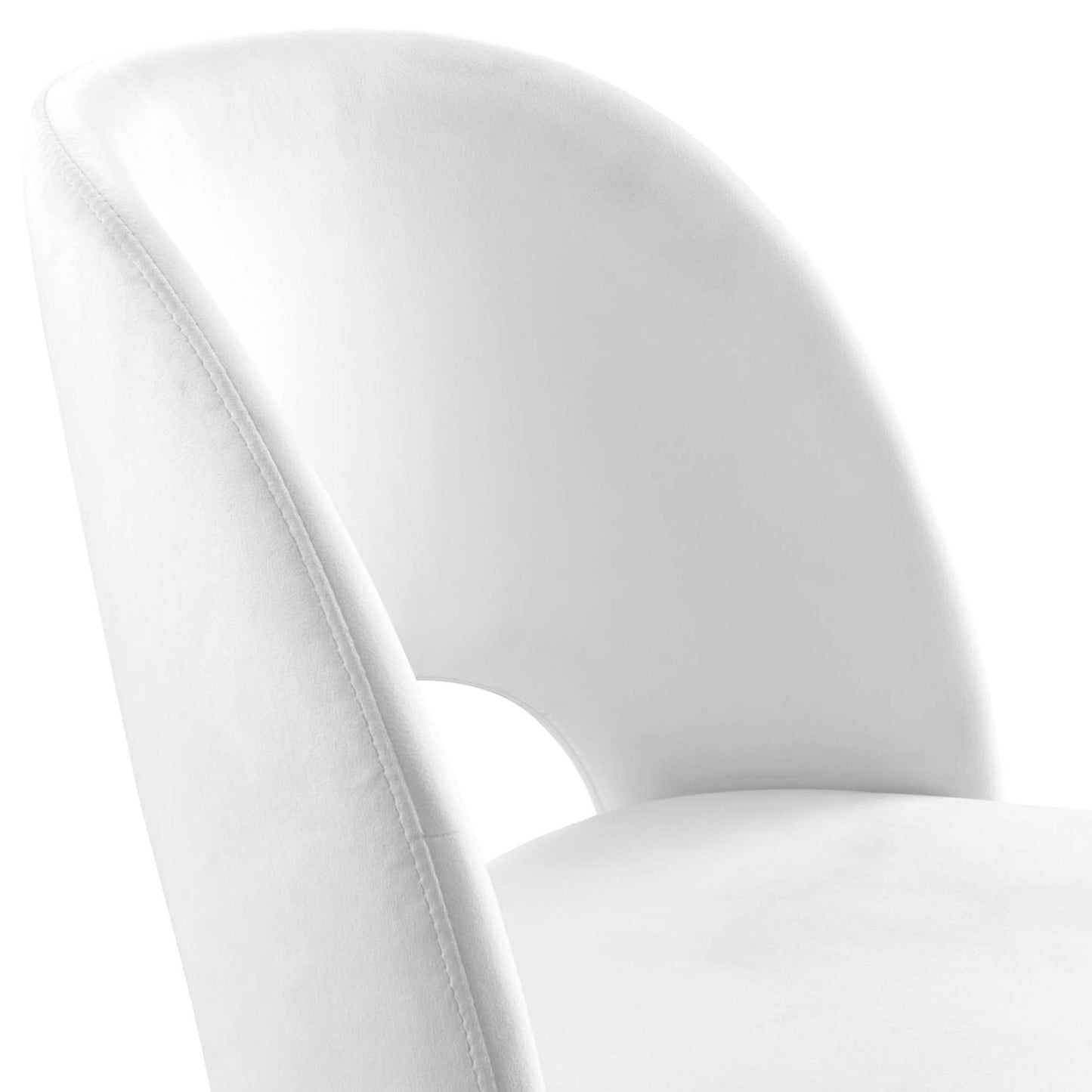 Modway Outlet Rouse Performance Velvet Dining Side Chair by Modway  Bar and Dining Furniture White - EEI-4212-WHI