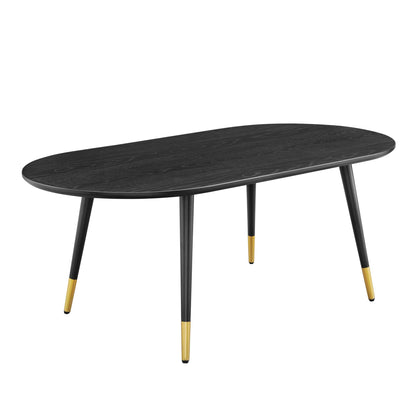 Modway Outlet Vigor 47" Oval Coffee Table by Modway  Living Room Furniture Black - EEI-4214-BLK