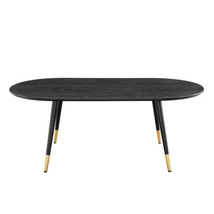 Modway Outlet Vigor 47" Oval Coffee Table by Modway  Living Room Furniture Black - EEI-4214-BLK
