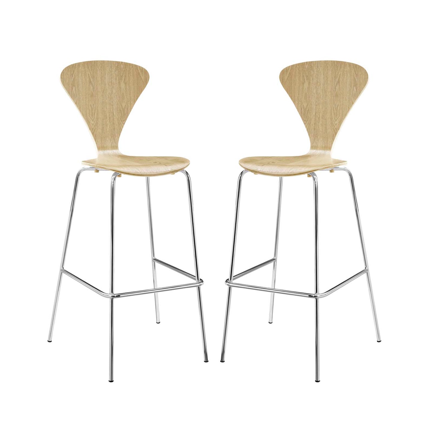 Modway Outlet Passage Dining Bar Stool Set of 2 by Modway  Bar and Dining Furniture Natural - EEI-4231-NAT