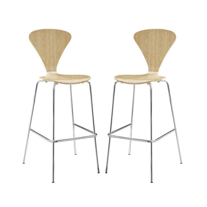 Modway Outlet Passage Dining Bar Stool Set of 2 by Modway  Bar and Dining Furniture Natural - EEI-4231-NAT