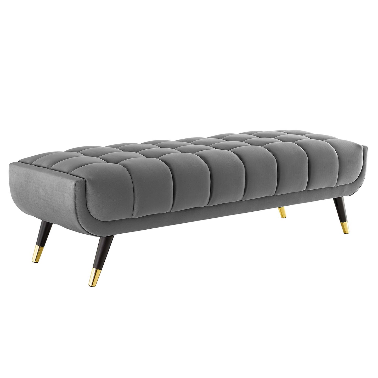Modway Outlet Adept 60" Performance Velvet Bench by Modway  Living Room Furniture Gray - EEI-4241-GRY
