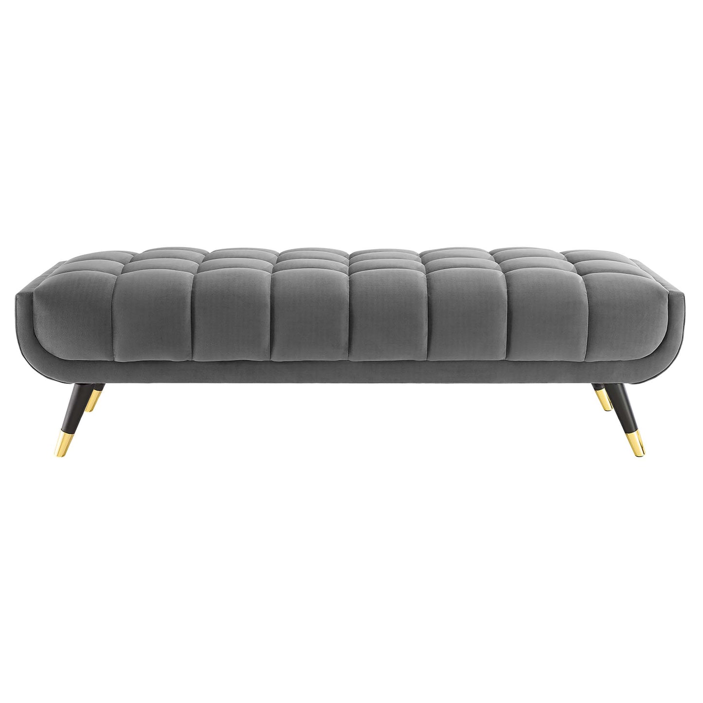 Modway Outlet Adept 60" Performance Velvet Bench by Modway  Living Room Furniture Gray - EEI-4241-GRY