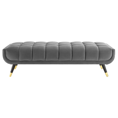 Modway Outlet Adept 60" Performance Velvet Bench by Modway  Living Room Furniture Gray - EEI-4241-GRY