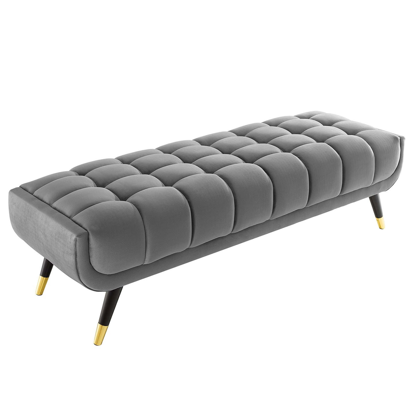 Modway Outlet Adept 60" Performance Velvet Bench by Modway  Living Room Furniture Gray - EEI-4241-GRY