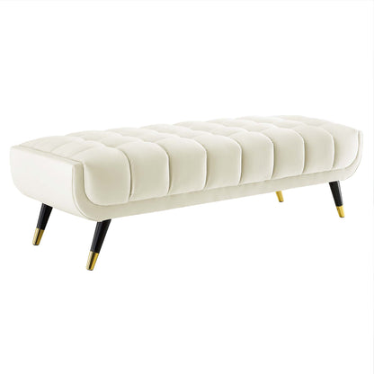 Modway Outlet Adept 60" Performance Velvet Bench by Modway  Living Room Furniture Ivory - EEI-4241-IVO