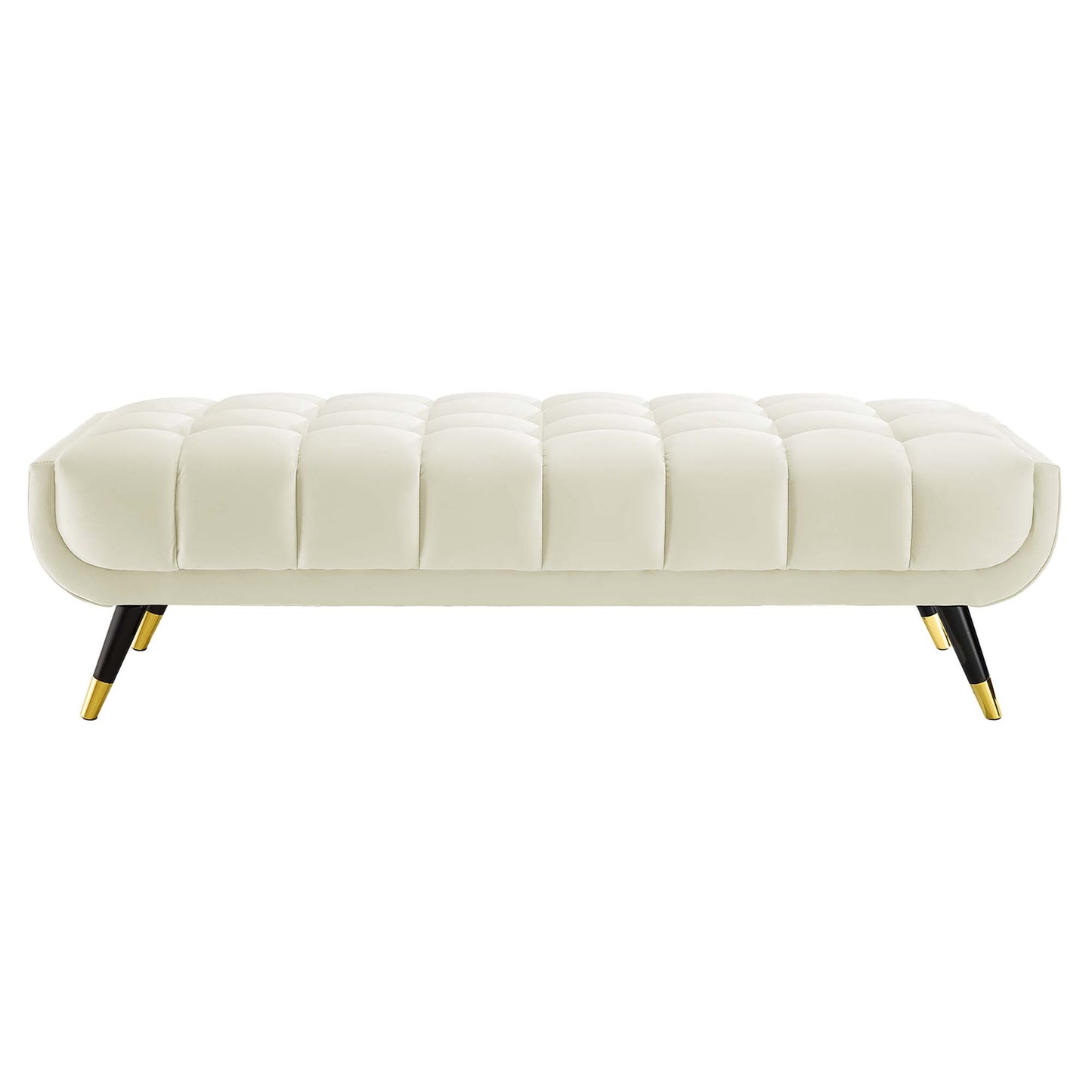 Modway Outlet Adept 60" Performance Velvet Bench by Modway  Living Room Furniture Ivory - EEI-4241-IVO