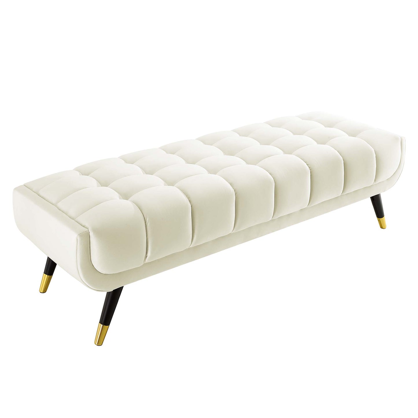 Modway Outlet Adept 60" Performance Velvet Bench by Modway  Living Room Furniture Ivory - EEI-4241-IVO