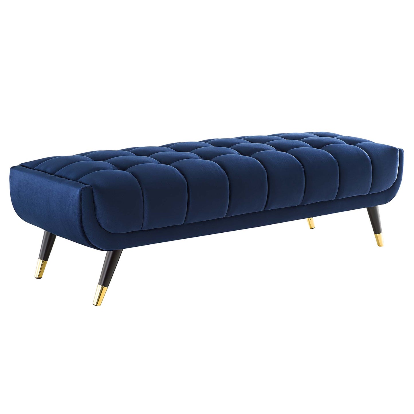 Modway Outlet Adept 60" Performance Velvet Bench by Modway  Living Room Furniture Midnight Blue - EEI-4241-MID