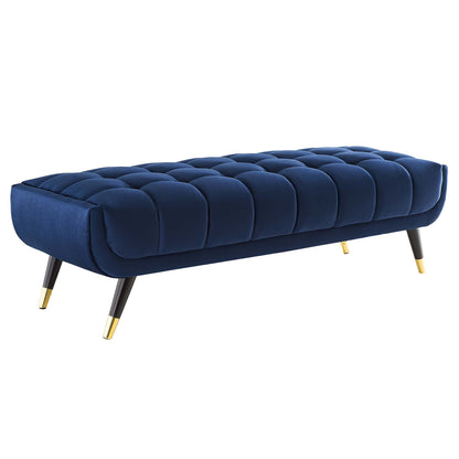 Modway Outlet Adept 60" Performance Velvet Bench by Modway  Living Room Furniture Midnight Blue - EEI-4241-MID