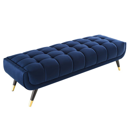Modway Outlet Adept 60" Performance Velvet Bench by Modway  Living Room Furniture Midnight Blue - EEI-4241-MID