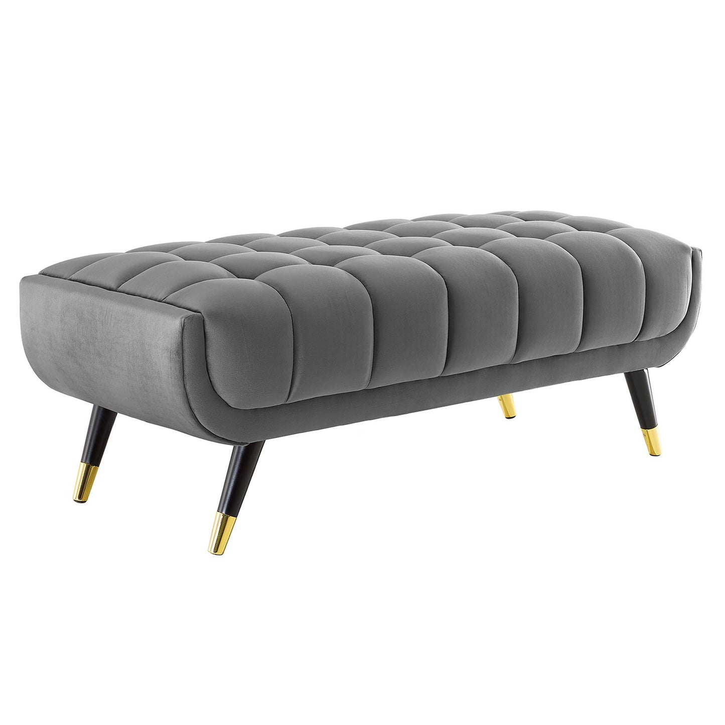Modway Outlet Adept 47.5" Performance Velvet Bench by Modway  Living Room Furniture Gray - EEI-4242-GRY
