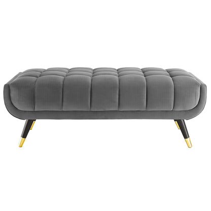 Modway Outlet Adept 47.5" Performance Velvet Bench by Modway  Living Room Furniture Gray - EEI-4242-GRY