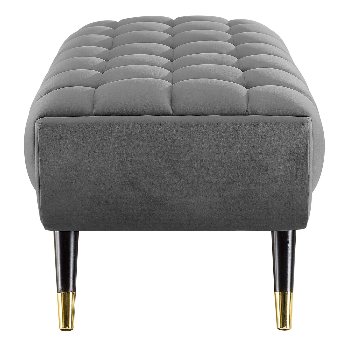 Modway Outlet Adept 47.5" Performance Velvet Bench by Modway  Living Room Furniture Gray - EEI-4242-GRY