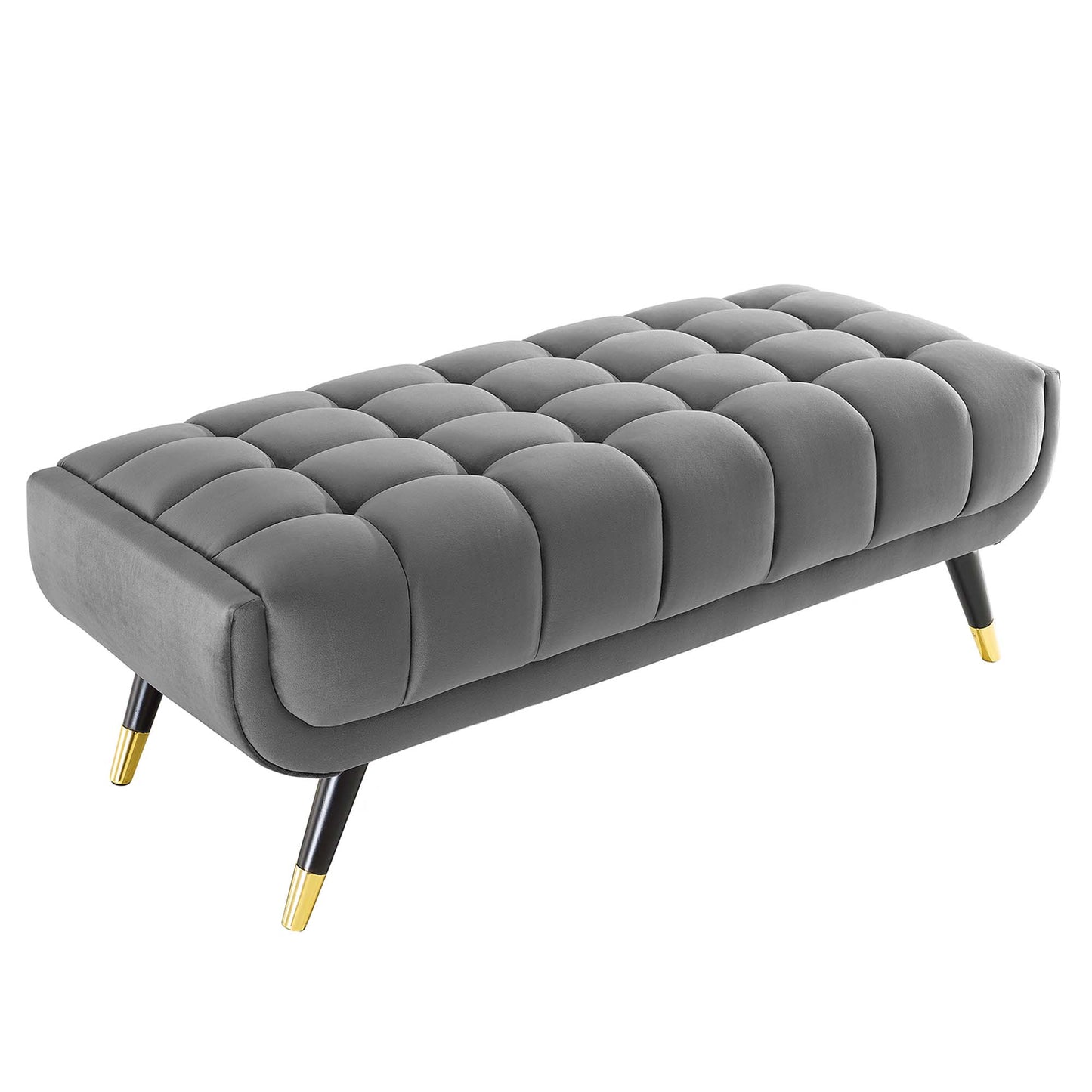 Modway Outlet Adept 47.5" Performance Velvet Bench by Modway  Living Room Furniture Gray - EEI-4242-GRY