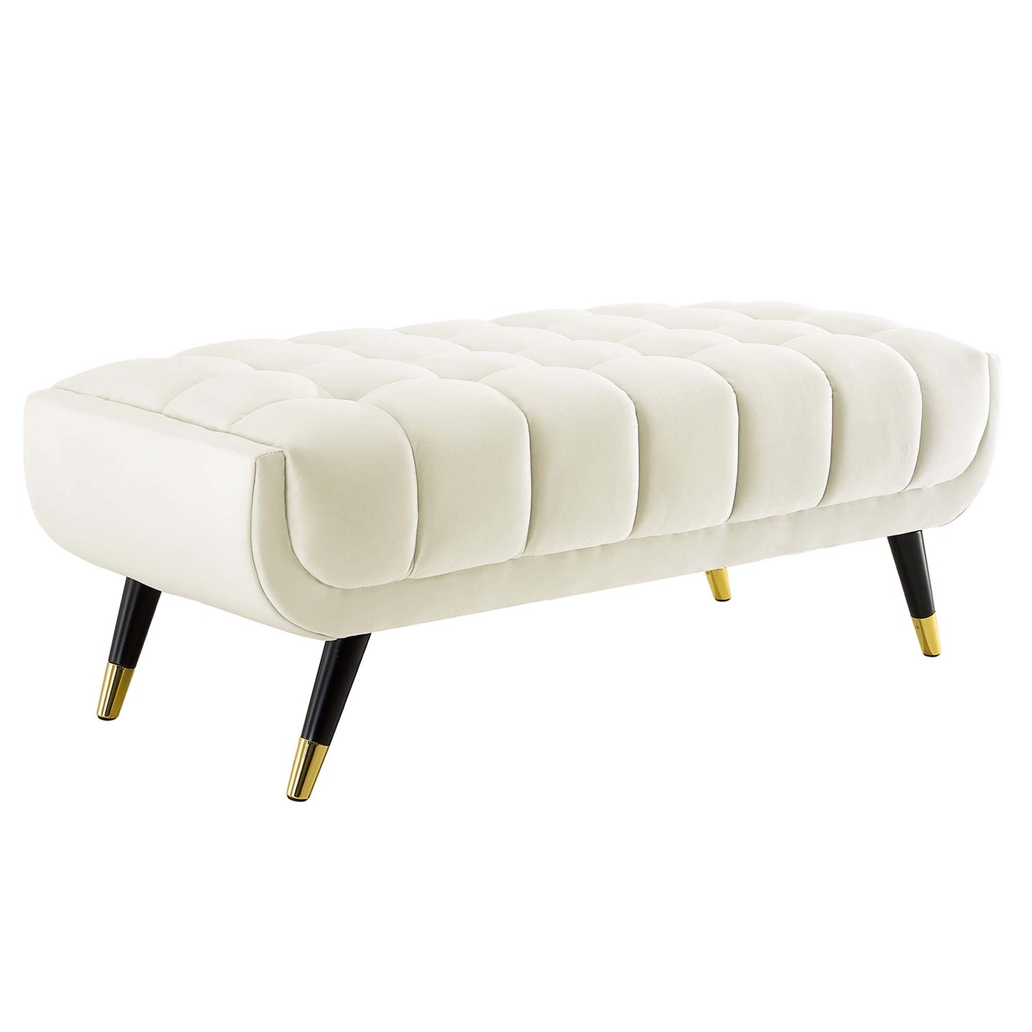 Modway Outlet Adept 47.5" Performance Velvet Bench by Modway  Living Room Furniture Ivory - EEI-4242-IVO