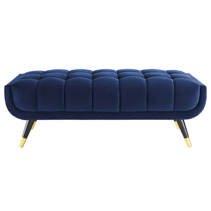 Modway Outlet Adept 47.5" Performance Velvet Bench by Modway  Living Room Furniture Midnight Blue - EEI-4242-MID