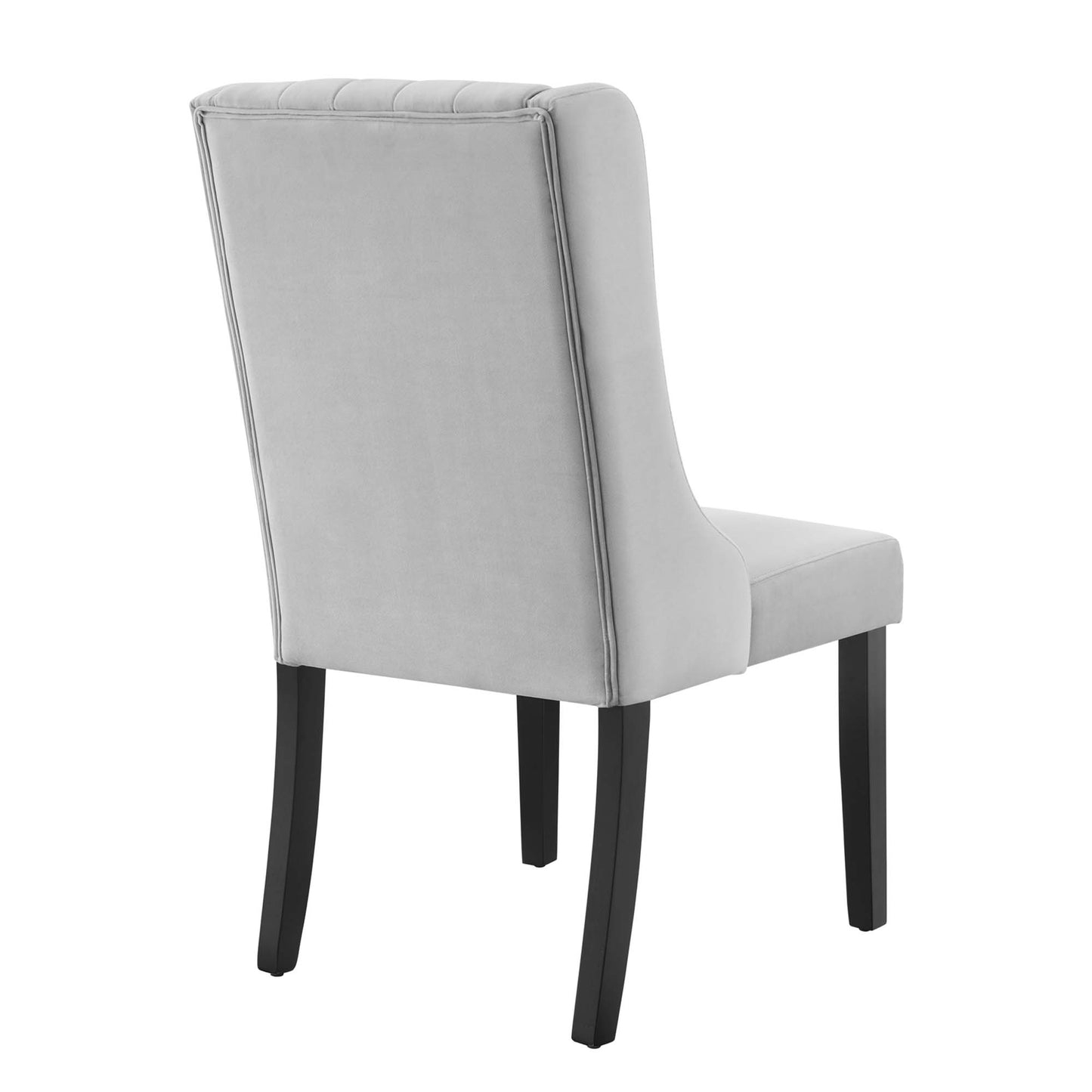 Modway Outlet Renew Parsons Performance Velvet Dining Side Chairs Set of 2 by Modway  Bar and Dining Furniture Light Gray - EEI-4244-LGR