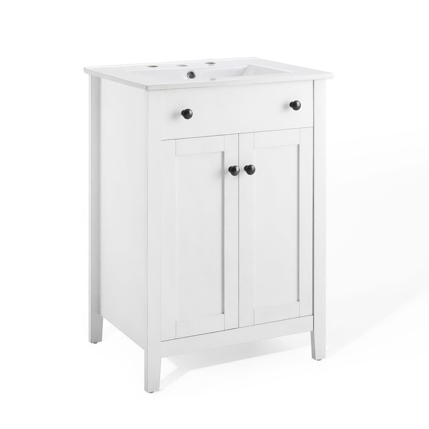 Modway - Nantucket 24" Bathroom Vanity by Modway  Bathroom Vanities White - EEI-4250-WHI-WHI