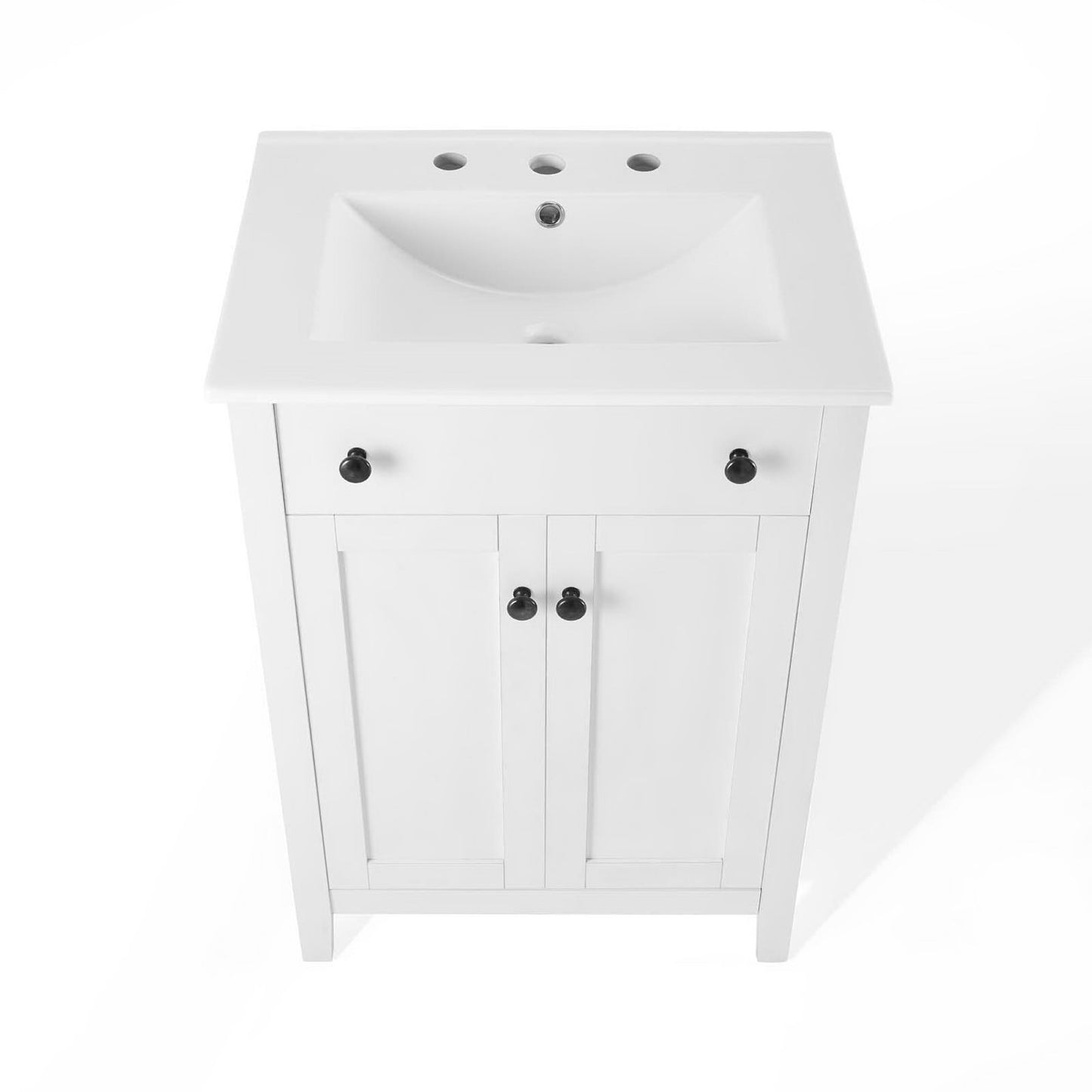 Modway - Nantucket 24" Bathroom Vanity by Modway  Bathroom Vanities White - EEI-4250-WHI-WHI