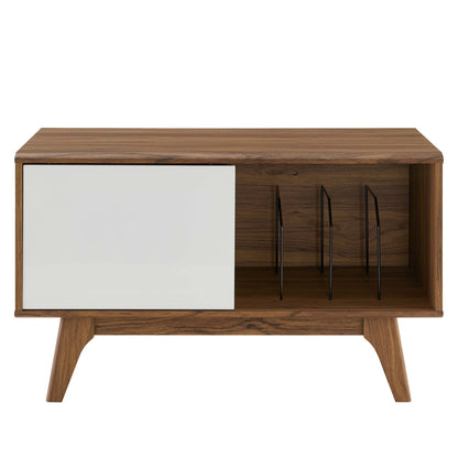 Modway - Envision Vinyl Record Display Stand by Modway  Living Room Decor White - EEI-4261-WAL-WHI