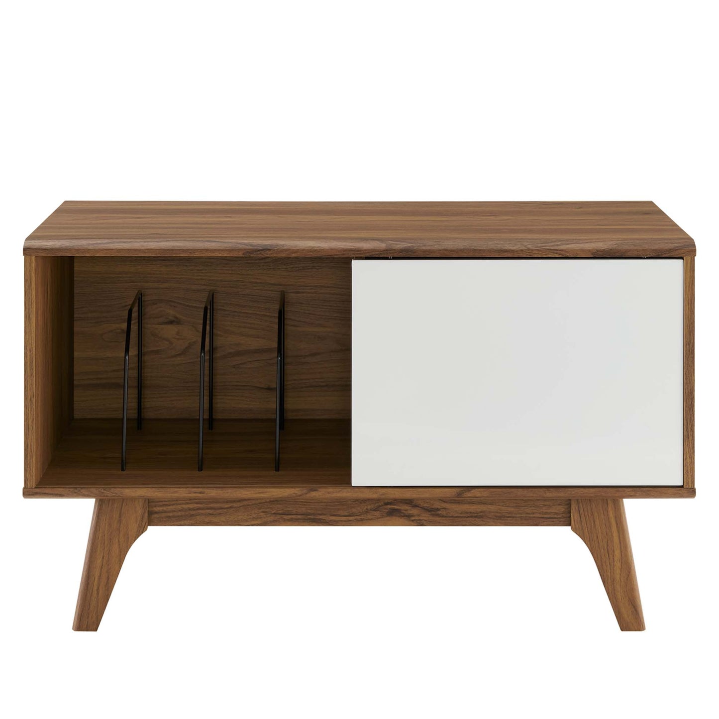 Modway - Envision Vinyl Record Display Stand by Modway  Living Room Decor White - EEI-4261-WAL-WHI