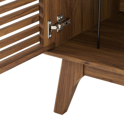 Modway - Render Vinyl Record Display Stand by Modway  Living Room Decor Brown - EEI-4262-WAL