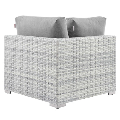 Modway Outlet Convene Outdoor Patio Corner Chair by Modway  Outdoor Furniture Furniture Light Gray Gray - EEI-4296-LGR-GRY