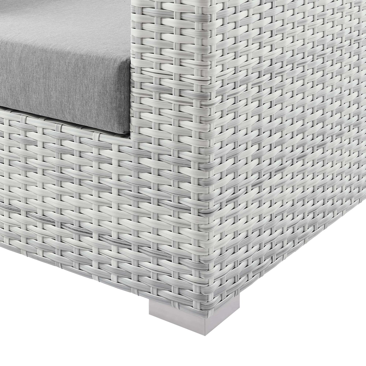 Modway - Convene Outdoor Patio Armchair by Modway  Outdoor Furniture Sofa Sectionals Gray - EEI-4297-LGR-GRY