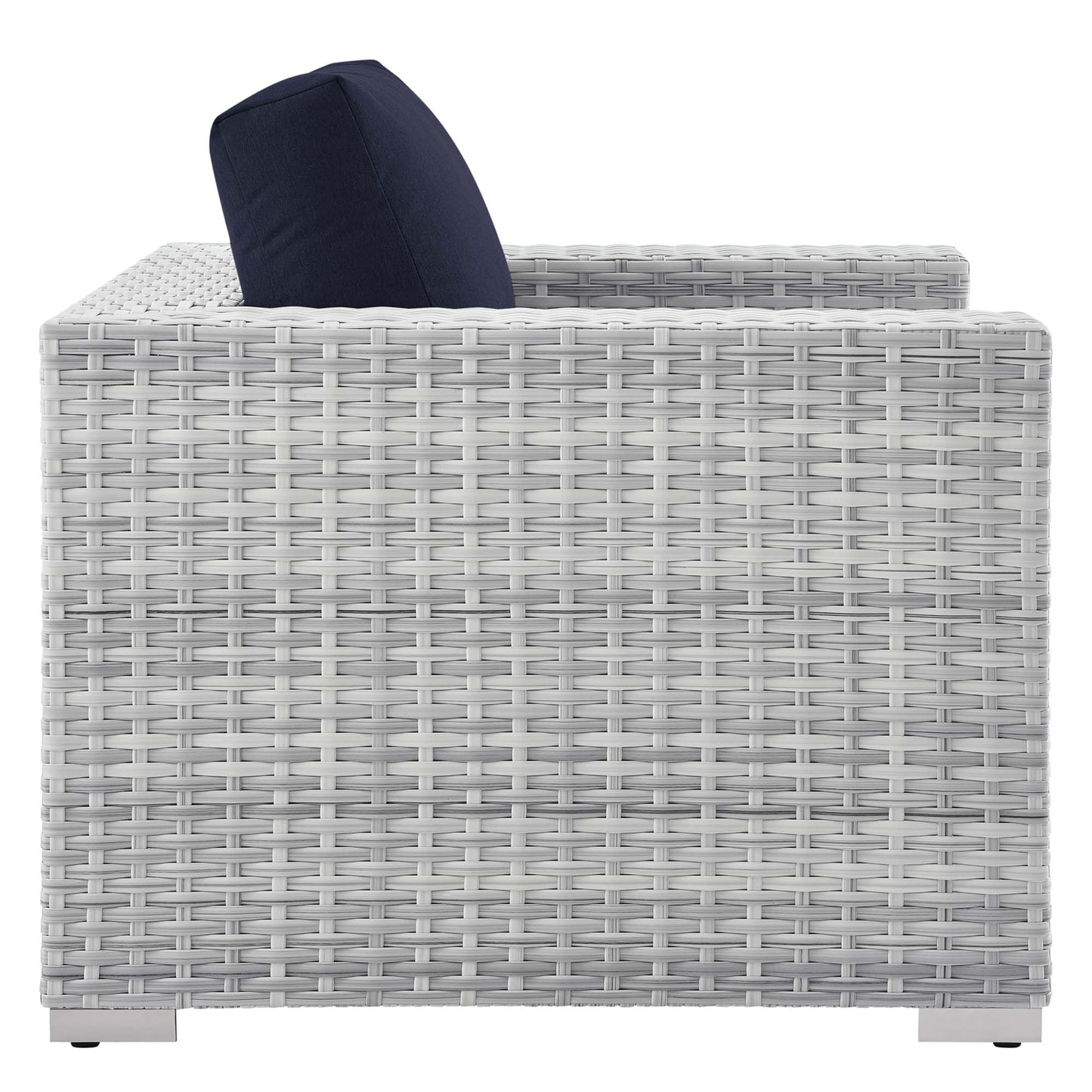 Modway - Convene Outdoor Patio Armchair by Modway  Outdoor Furniture Sofa Sectionals Blue - EEI-4297-LGR-NAV