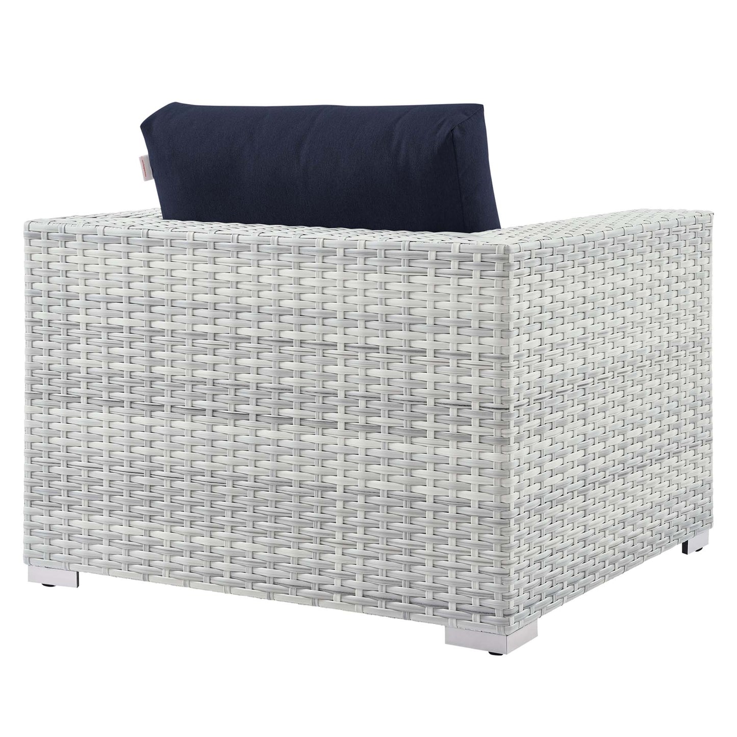 Modway - Convene Outdoor Patio Armchair by Modway  Outdoor Furniture Sofa Sectionals Blue - EEI-4297-LGR-NAV