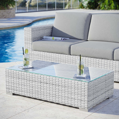 Modway - Convene Outdoor Patio Coffee Table by Modway  Outdoor Furniture Bar and Dining Gray - EEI-4299-LGR