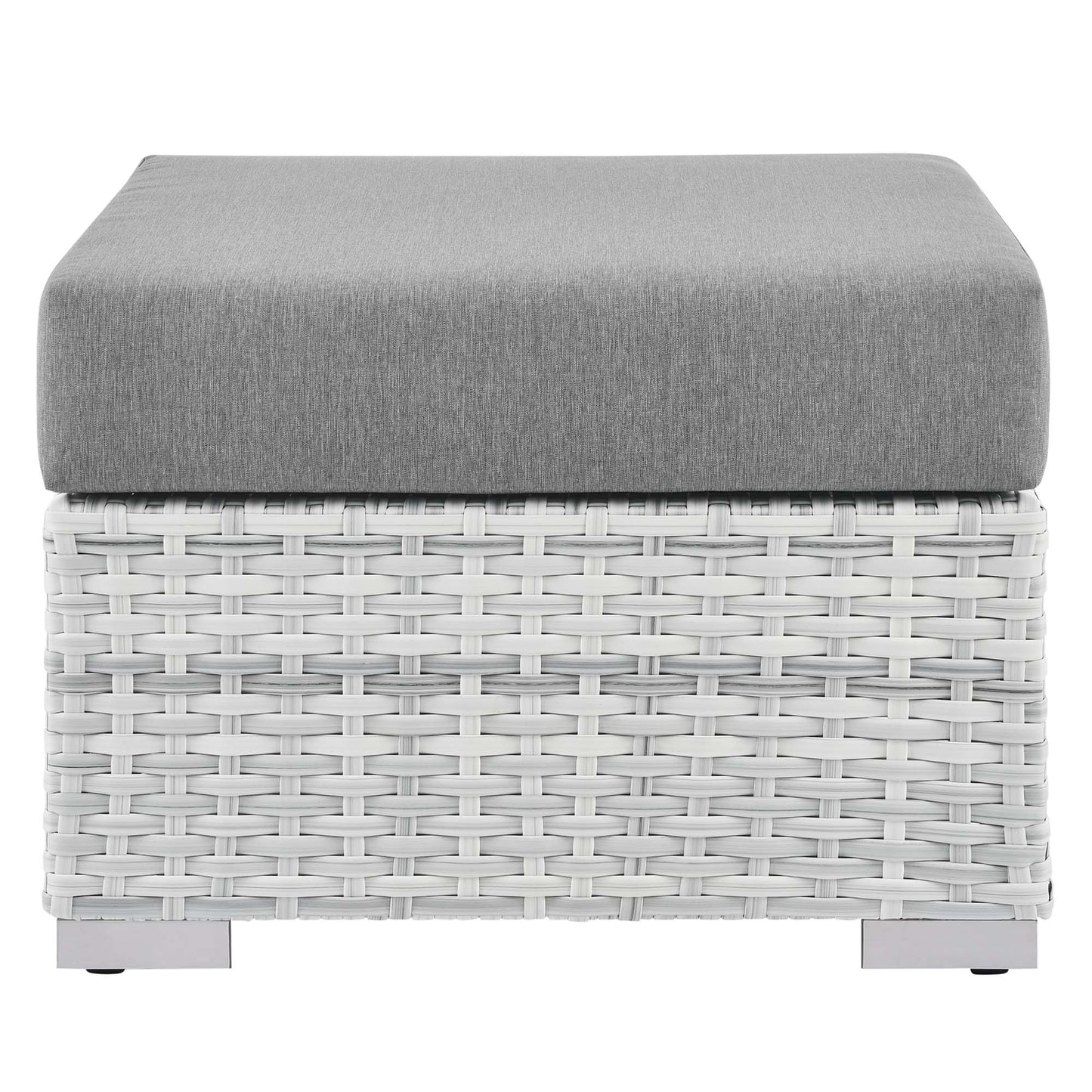 Modway Outlet Convene Outdoor Patio Ottoman by Modway  Outdoor Furniture Furniture Light Gray Gray - EEI-4301-LGR-GRY