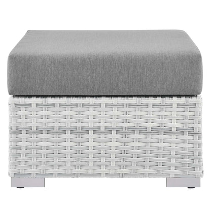 Modway Outlet Convene Outdoor Patio Ottoman by Modway  Outdoor Furniture Furniture Light Gray Gray - EEI-4301-LGR-GRY