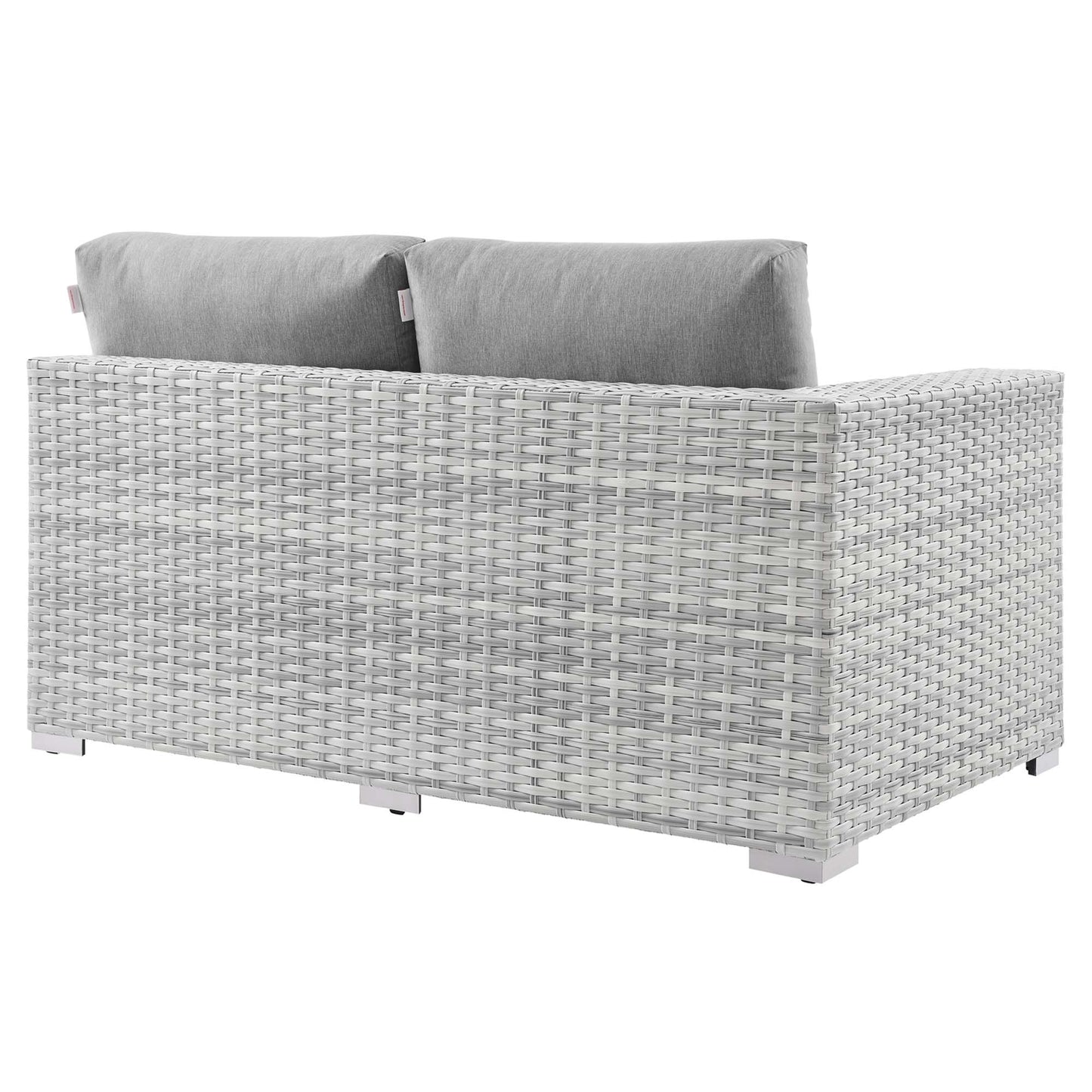 Modway Outlet Convene Outdoor Patio Right-Arm Loveseat by Modway  Outdoor Furniture Furniture Light Gray Gray - EEI-4302-LGR-GRY