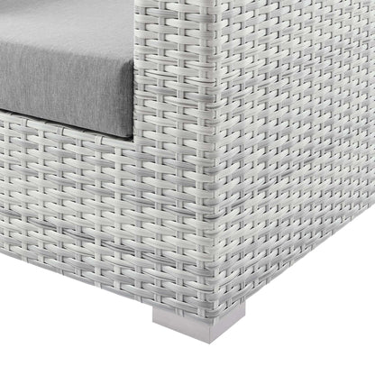 Modway Outlet Convene Outdoor Patio Right-Arm Loveseat by Modway  Outdoor Furniture Furniture Light Gray Gray - EEI-4302-LGR-GRY