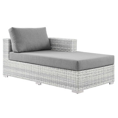 Modway Outlet Convene Outdoor Patio Right Chaise by Modway  Outdoor Furniture Furniture Light Gray Gray - EEI-4304-LGR-GRY