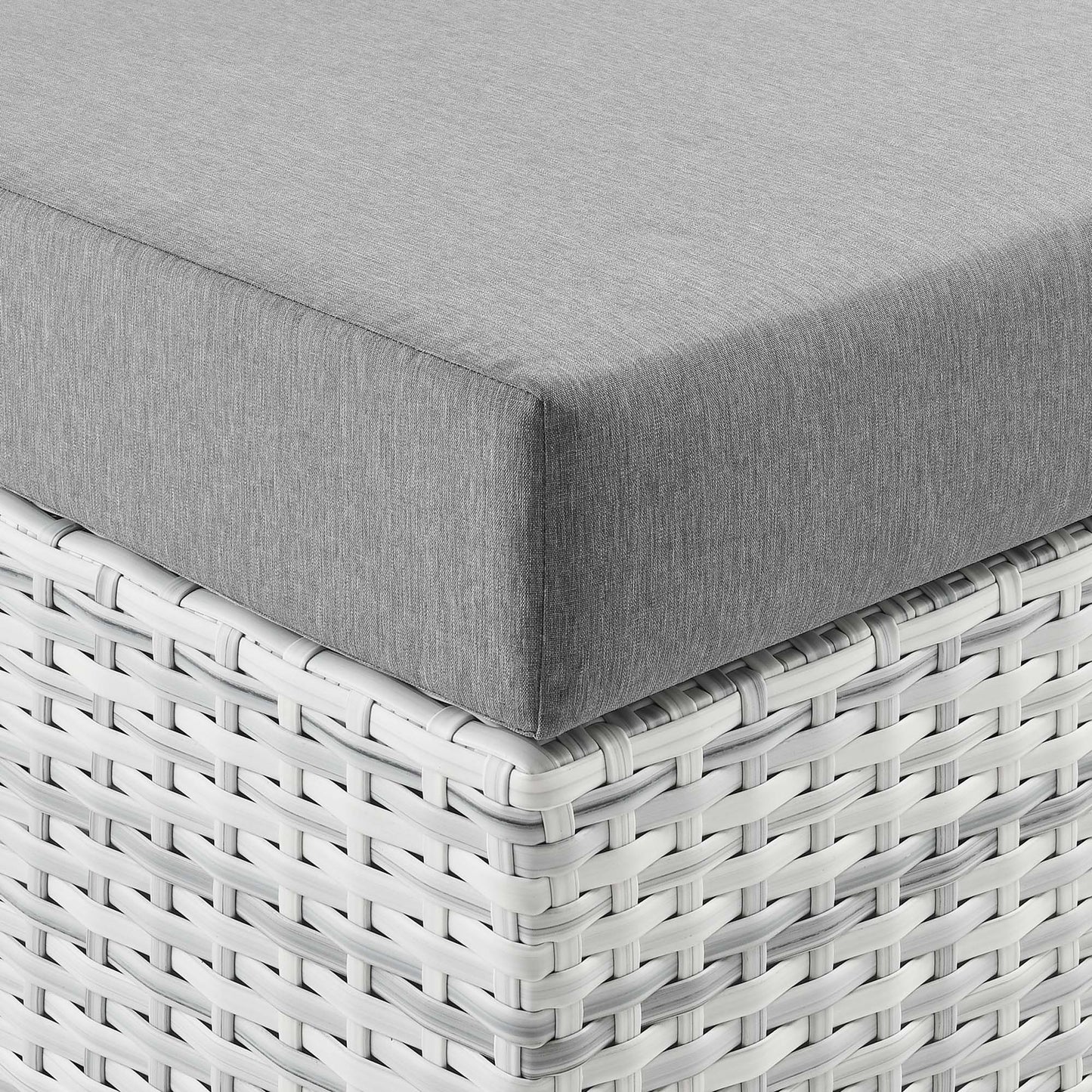 Modway Outlet Convene Outdoor Patio Right Chaise by Modway  Outdoor Furniture Furniture Light Gray Gray - EEI-4304-LGR-GRY