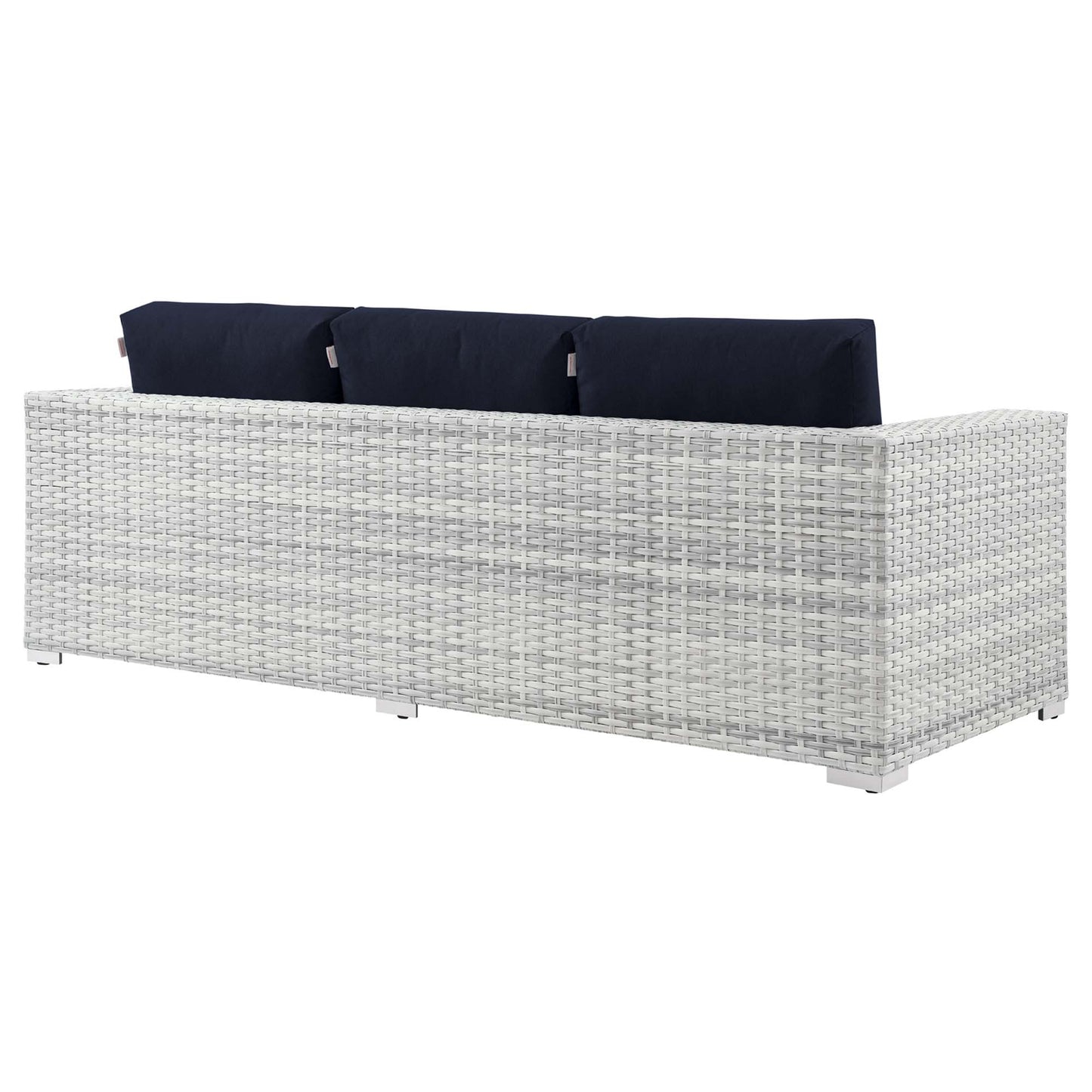 Modway - Convene Outdoor Patio Sofa by Modway  Outdoor Furniture Sofa Sectionals Blue - EEI-4305-LGR-NAV