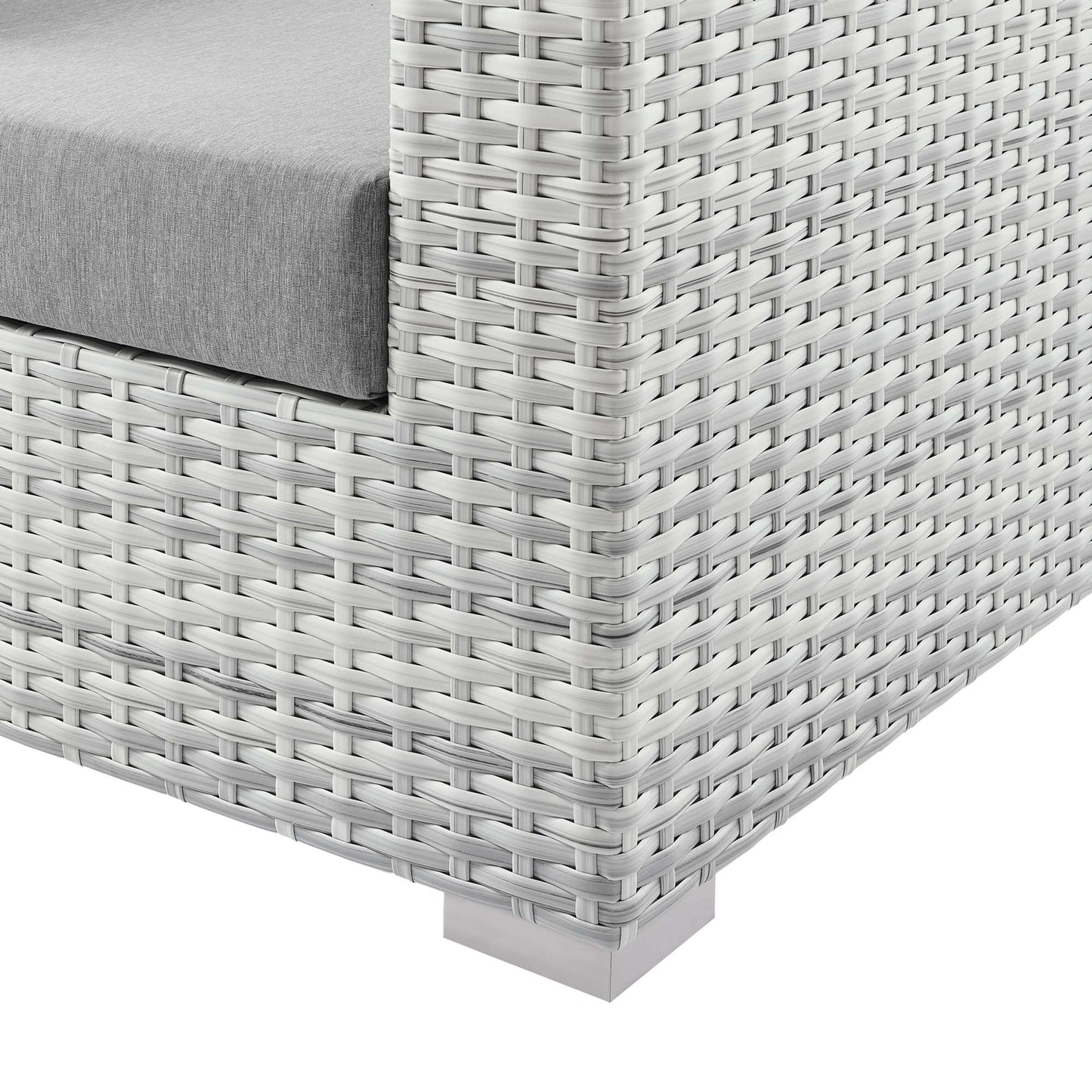 Modway Outlet Convene Outdoor Patio Loveseat by Modway  Outdoor Furniture Furniture Light Gray Gray - EEI-4306-LGR-GRY