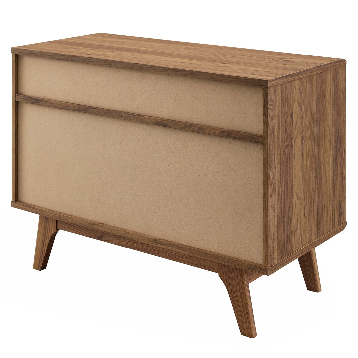 Modway - Render Vinyl Record Display Stand by Modway  Living Room Decor Brown - EEI-4323-WAL