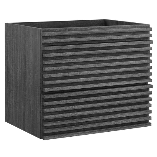 Modway - Render 24" Wall-Mount Bathroom Vanity Cabinet (Sink Basin Not Included) by Modway  Bathroom Vanities Brown - EEI-4338-CHA