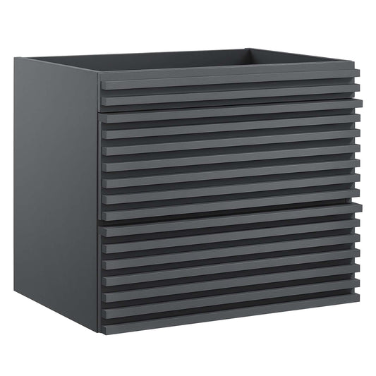 Modway Outlet Render 24" Wall-Mount Bathroom Vanity Cabinet (Sink Basin Not Included) by Modway  Bathroom Furniture Gray - EEI-4338-GRY