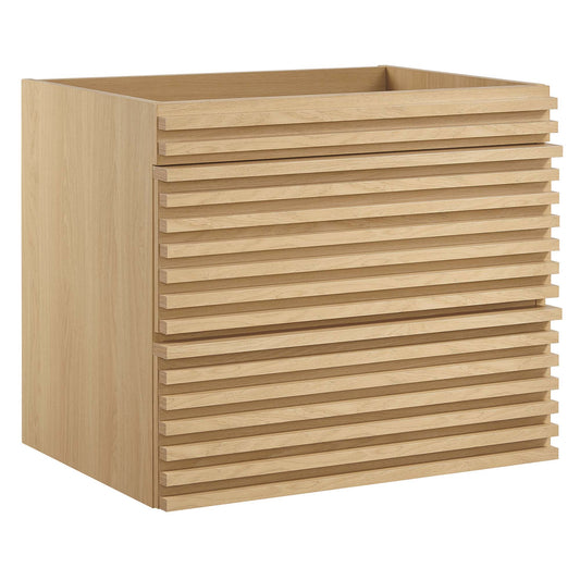 Modway - Render 24" Wall-Mount Bathroom Vanity Cabinet (Sink Basin Not Included) by Modway  Bathroom Vanities Brown - EEI-4338-OAK